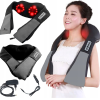 Nyugtató nyakmasszírozó 2 fejjel és fűtési funkcióval