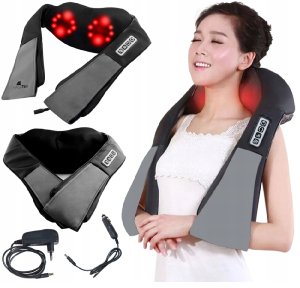 Nyugtató nyakmasszírozó 2 fejjel és fűtési funkcióval