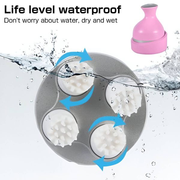 A fejmasszírozó vízálló bevonatot kapott, így akár a kádban is használhatod