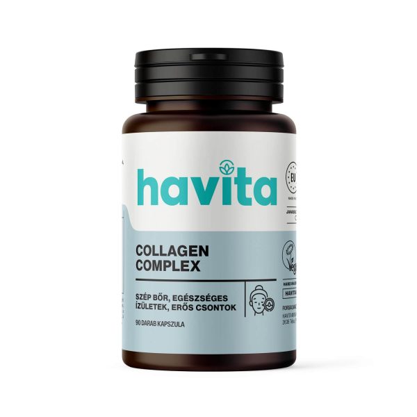 A Havita Collagen Complex a 3 féle kollagén, vörös szőlő és többek között a C-vitamin, valamint cink segítségével egészségesebbé varázsolja bőröd és hajad, mozgékonyabbá teszi ízületeid