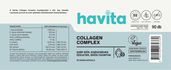 3 féle kollagén, C-vitamin, cink, réz, B7-vitamin és a vörös szőlő kivonat feszesebbé teszi bőröd, fényesebbé varázsolja hajad és megerősíti ízületeid