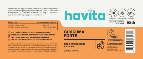 A kurkumin és az E-vitamin karöltve járulnak hozzá szervezeted egészséges, gyulladásmentes működéséhez