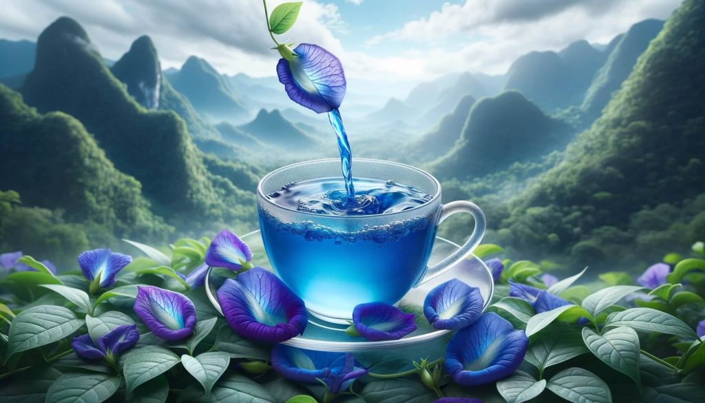 A kék tea, latin nevén Clitoria ternatea vitamin, ásványi anyag és antioxidáns tartalma által jótékony hatást gyakorol az emberi szervezetre
