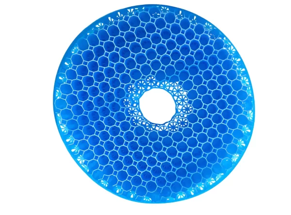 Kék színű gerinckímélő ülőpárna