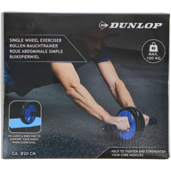 A kék színű hasizom kerék csomagolása