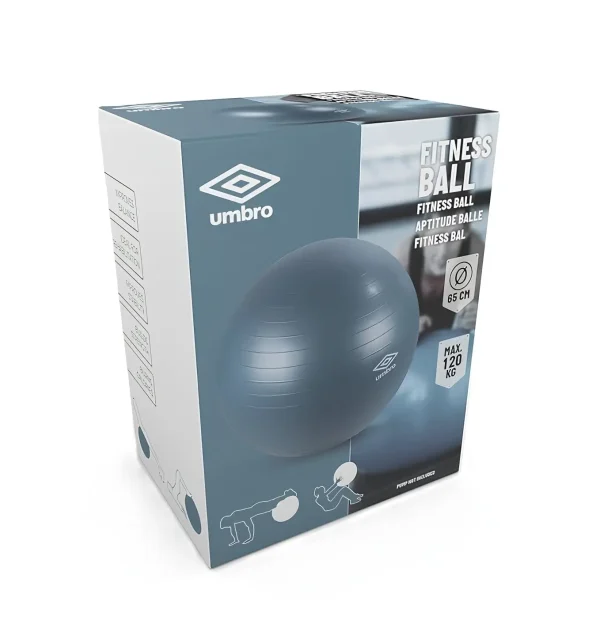 Az Umbro márkájú gimnasztikai labda eredeti csomagolásában
