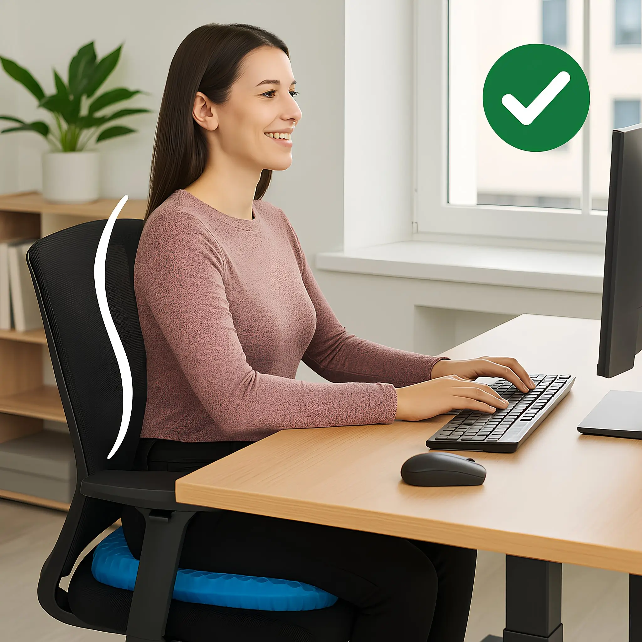 A tehermentesítő ülőpárna tökéletes az irodai munkához