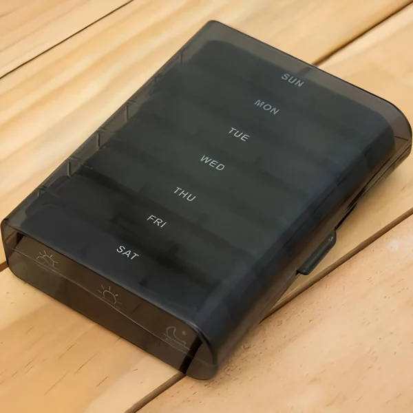 A gyógyszeradagoló zárt állapotban