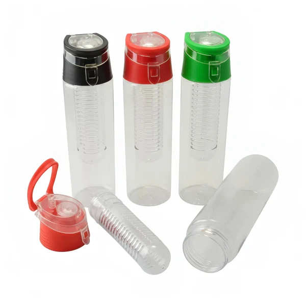 3 db infuser kulacs, különböző színű kupakokkal