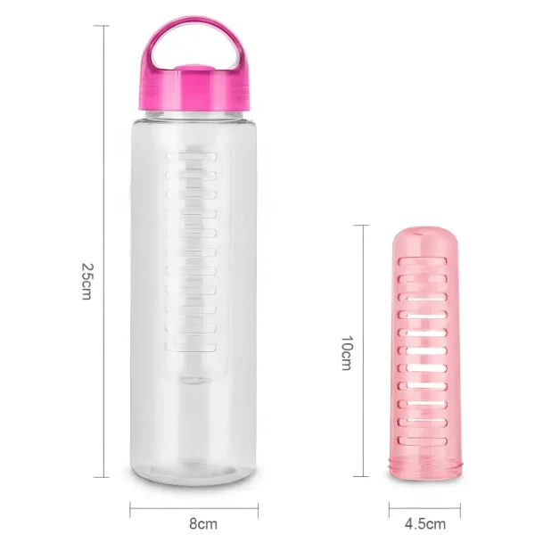 A gyümölcs infuser kulacs méretei