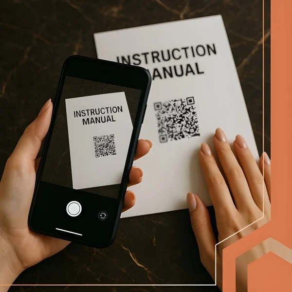 QR kóddal ellátott útmutató az okosmérleghez